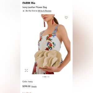 Farm Rio Elegant Cream Women's Bag